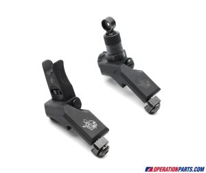 Knight's Armament 45 Degree Offset Folding Micro Sight Set, 200-600m, Clamp Mount