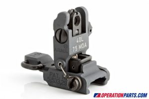 A.R.M.S. #40L Stand Alone Flip Up Rear Sight (Low Profile)