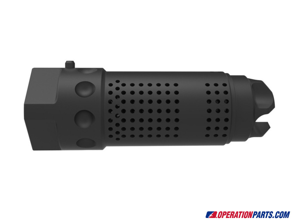 KAC Style 5/8x24 Muzzle Brake – .300 .308 7.62 – Steel Compensator – Black