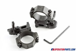 A.R.M.S. #22M Medium Height Throw Lever 30mm Scope Rings