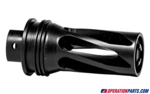 HUXWRX QD 556K Flash Hider, 1/2 x 28 Long, 2.7", Black