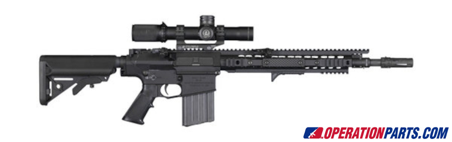 KAC-Knight's Armament SR-25 Enhanced Combat Carbine (ECC) w/ 16" Chrome Lined, Dimpled Barrel, Flash Hider and Collapsible Stock