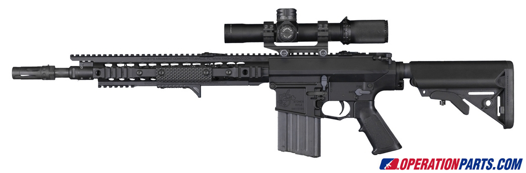 KAC-Knight's Armament SR-25 Enhanced Combat Carbine (ECC) w/ 16" Chrome Lined, Dimpled Barrel, Flash Hider and Collapsible Stock - Image 5