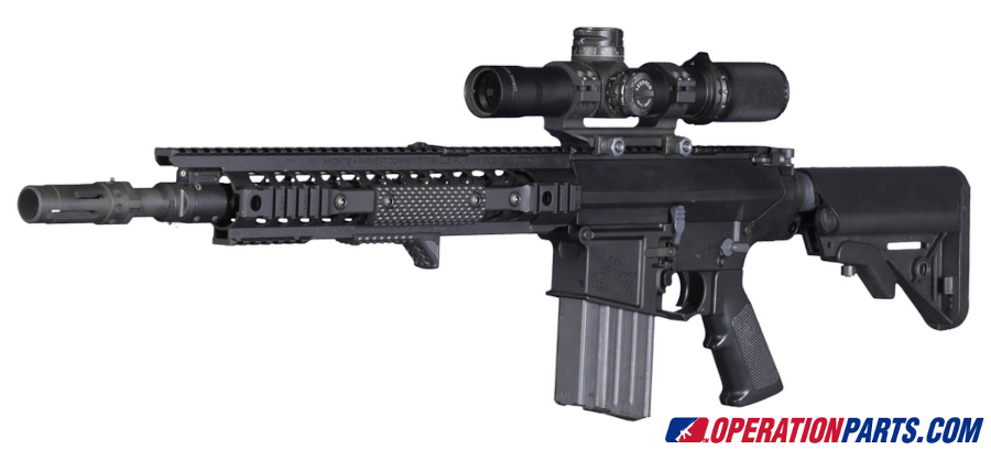 KAC-Knight's Armament SR-25 Enhanced Combat Carbine (ECC) w/ 16" Chrome Lined, Dimpled Barrel, Flash Hider and Collapsible Stock - Image 3